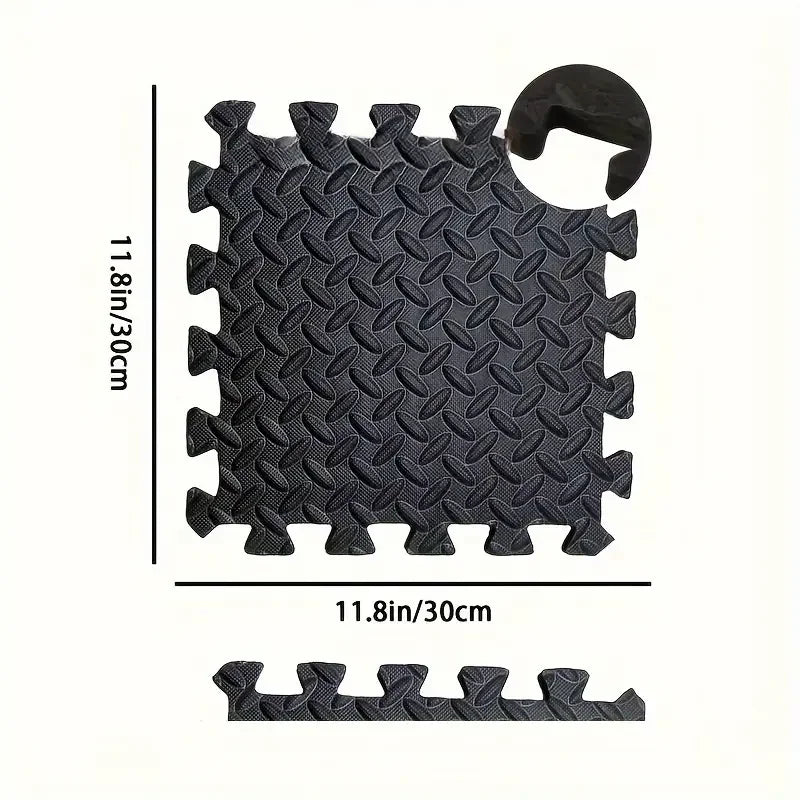 Non-Slip Fitness Floor Tiles