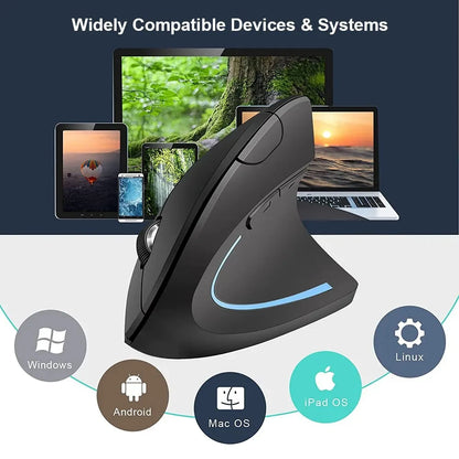 Ergonomic Vertical Wireless Mouse