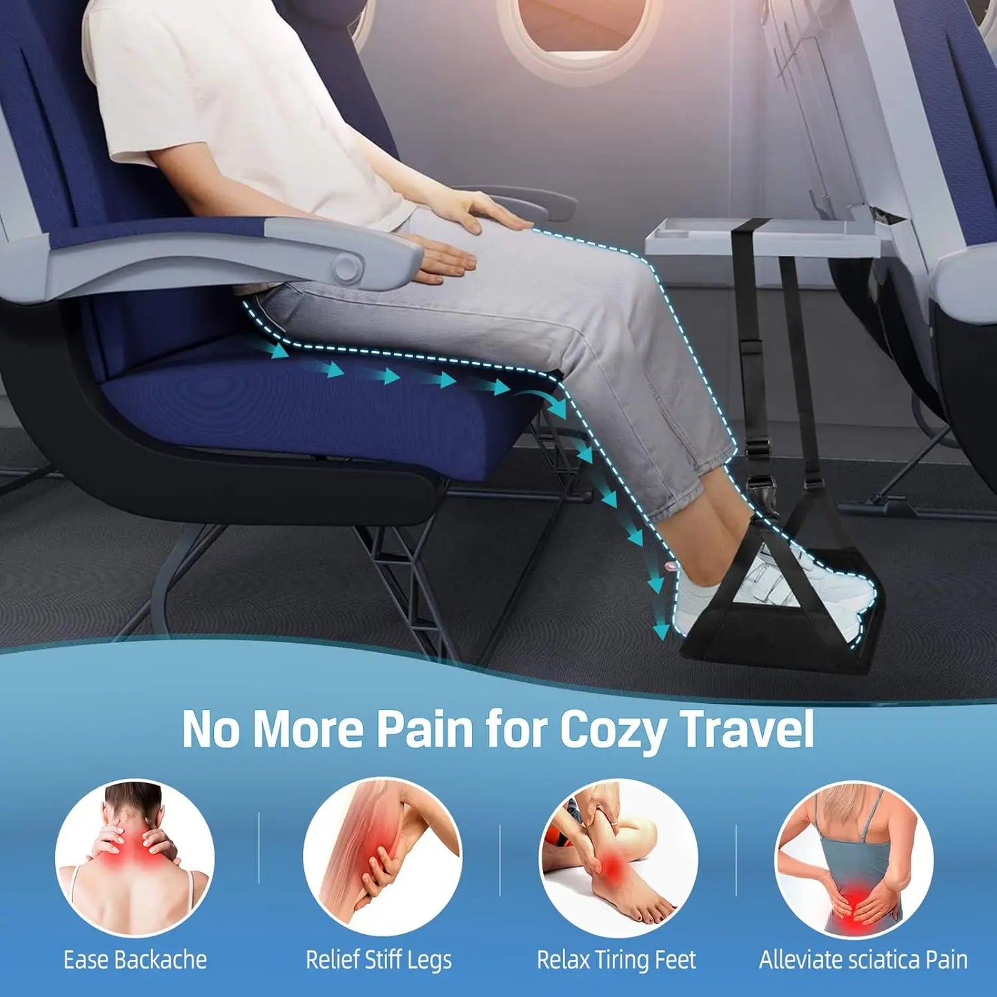 Travel Foot Hammock Rest