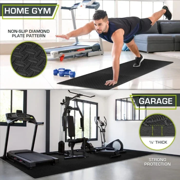 Non-Slip Fitness Floor Tiles