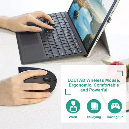 Ergonomic Vertical Wireless Mouse
