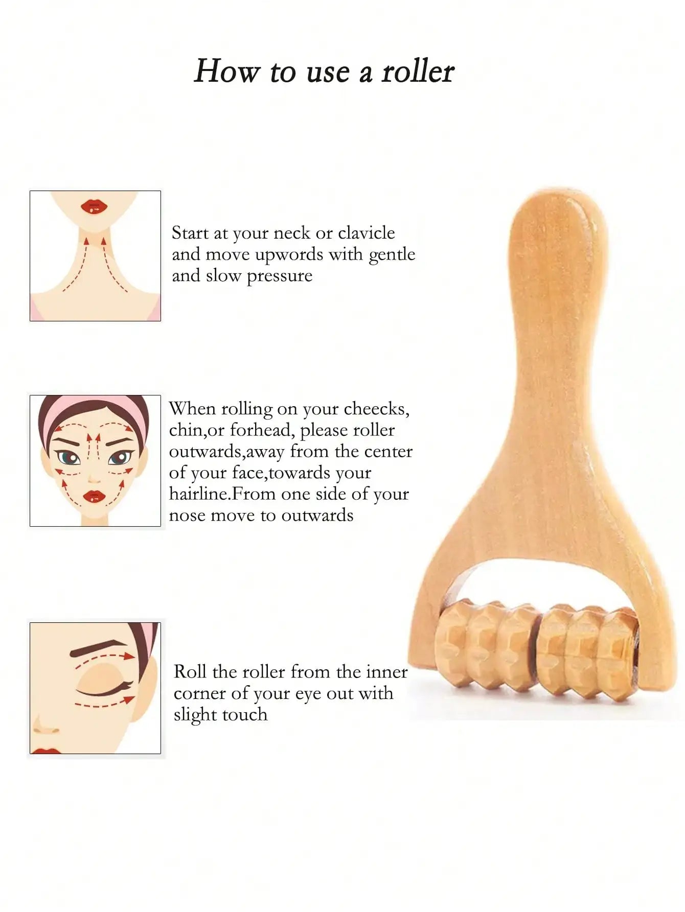 Wooden Roller Massage Tool