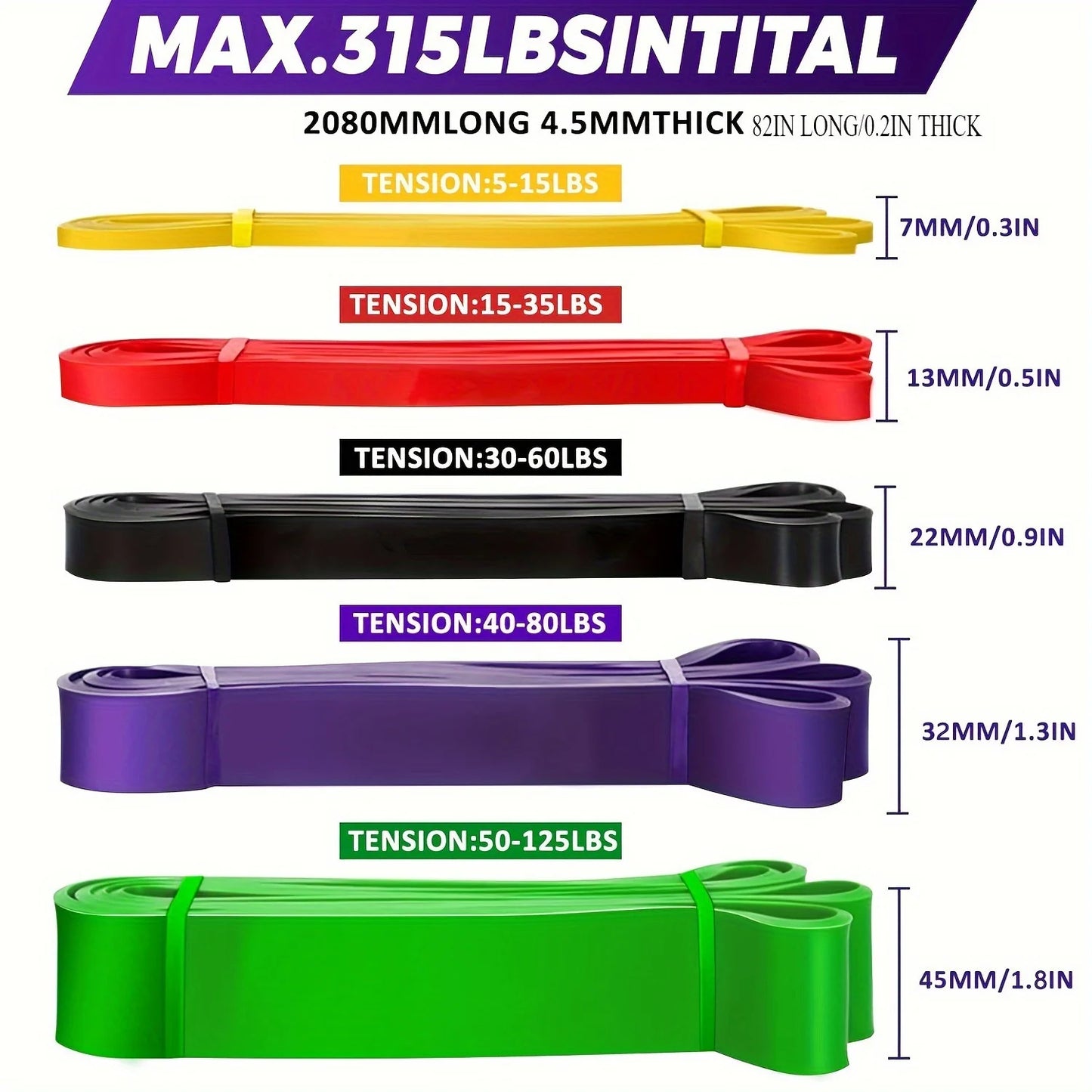 Stackable Resistance Bands Set