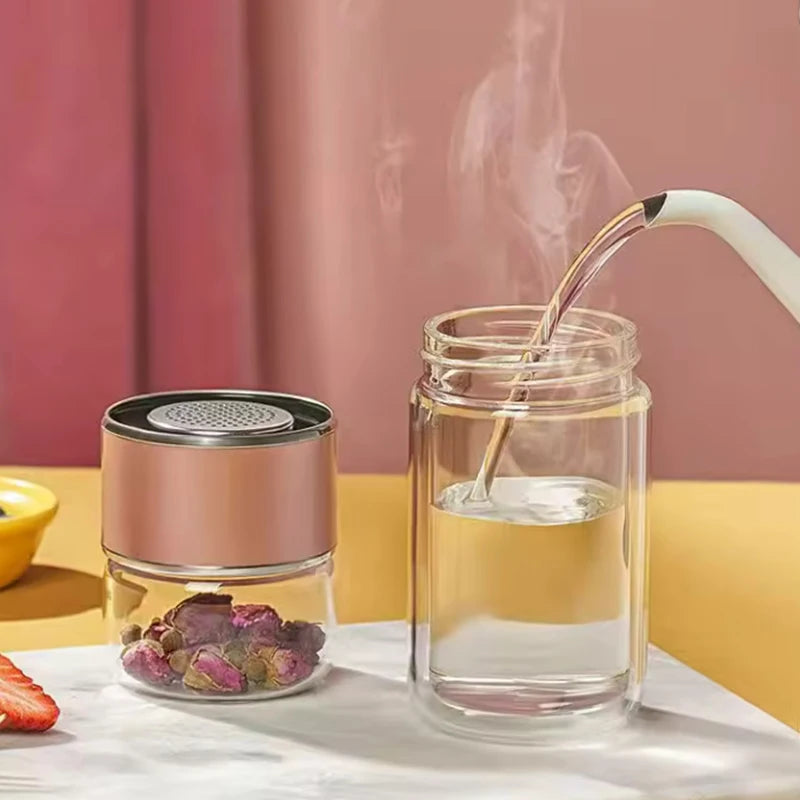 Glass Infuser Tea Bottle