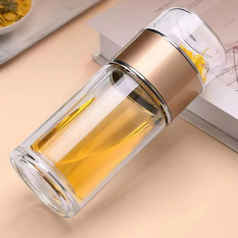 Glass Infuser Tea Bottle