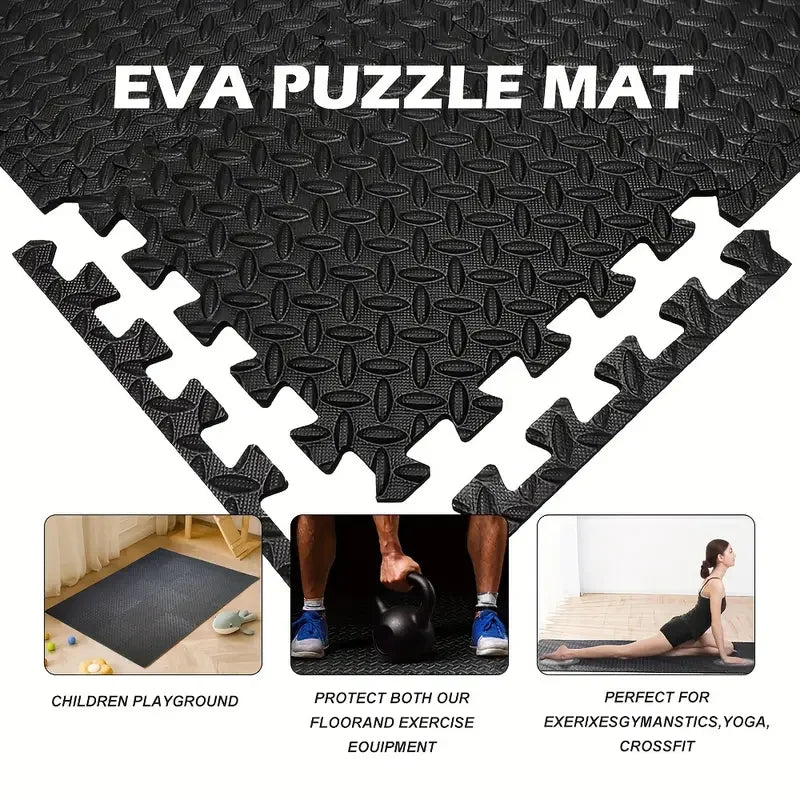 Non-Slip Fitness Floor Tiles
